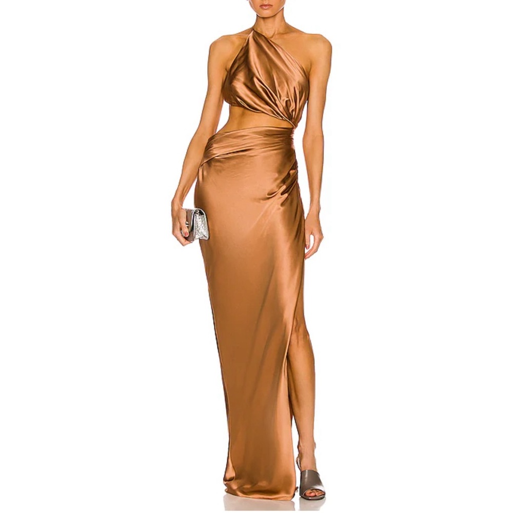 THE SEI cutout one shoulder gown